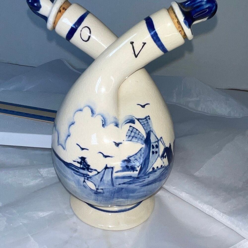 Vintage Fred Roberts Pottery Piece San Francisco oil & vinegar.